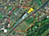 estimation des 300m, exposant les riverains aux champs electromagnétiques